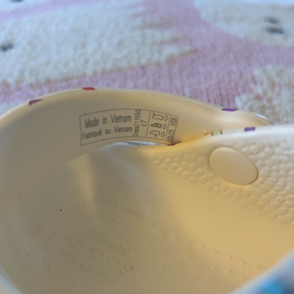 CROCS - Kids/Toddlers White Sprinkle Ice Cream Clogs - Picture 4 of 4